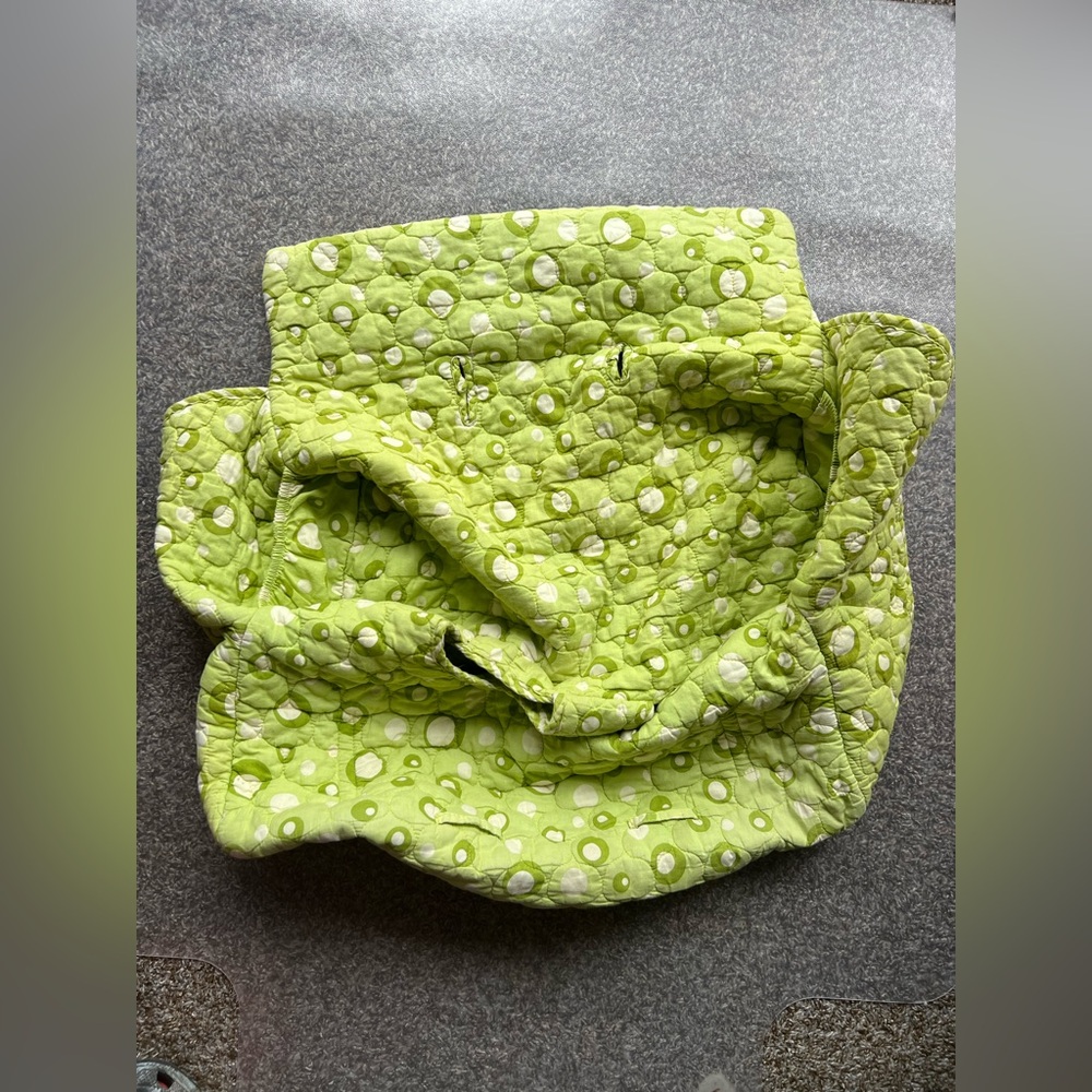 Quilted Green Baby Grocery Seat Cover